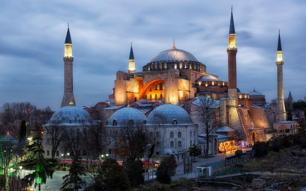 Top tourist attraction Hagia Sophia Museum in Istanbul Turkey