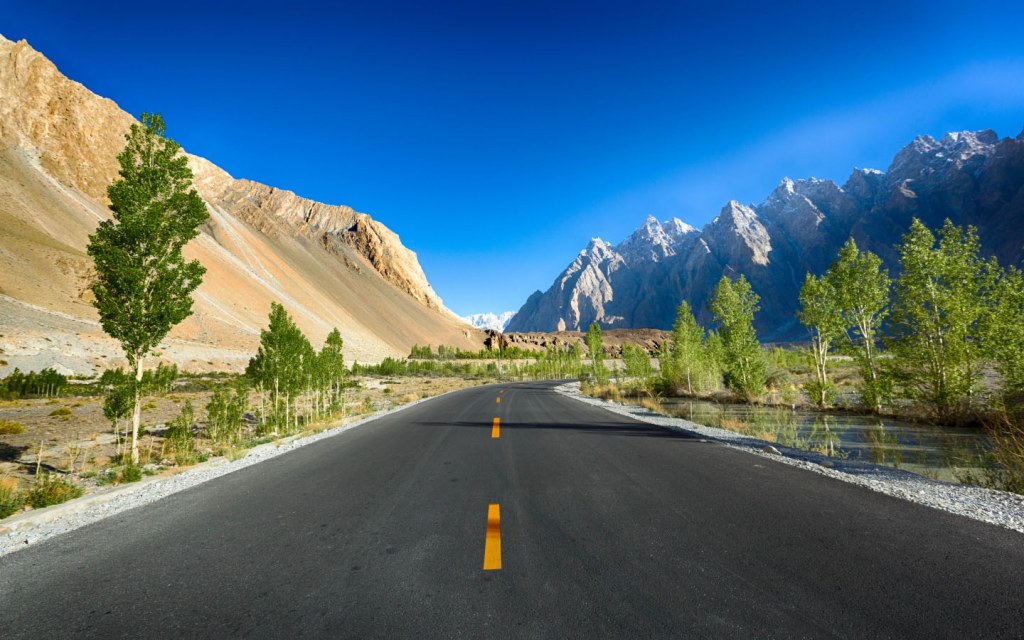 Karakoram Highway Hunza northern areas of Pakistan