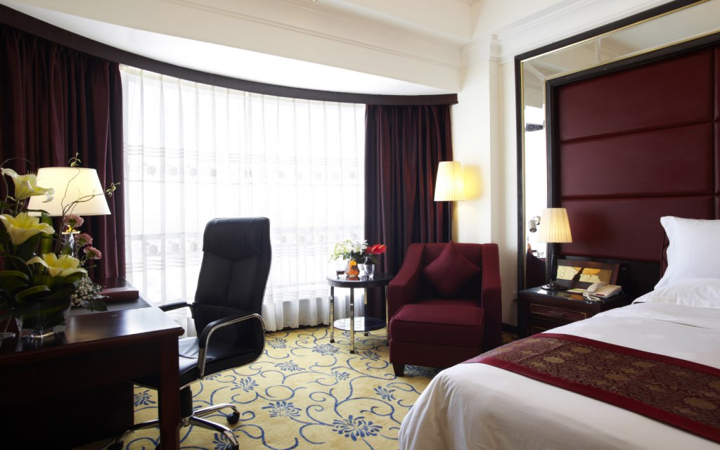Interior of luxury hotel room