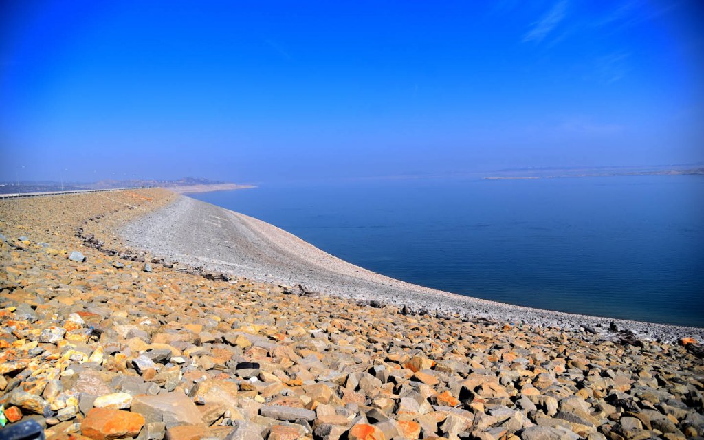 View of Mangala Dam from Mangala Fort