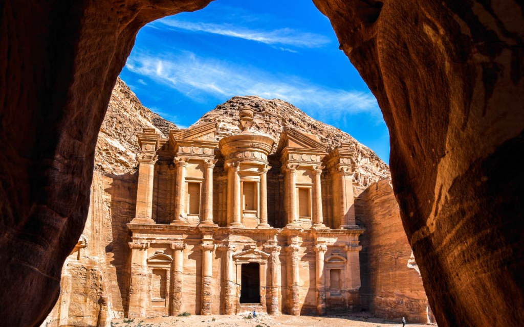 The Ad Deir Monastery in the ancient city of Petra, Jordan