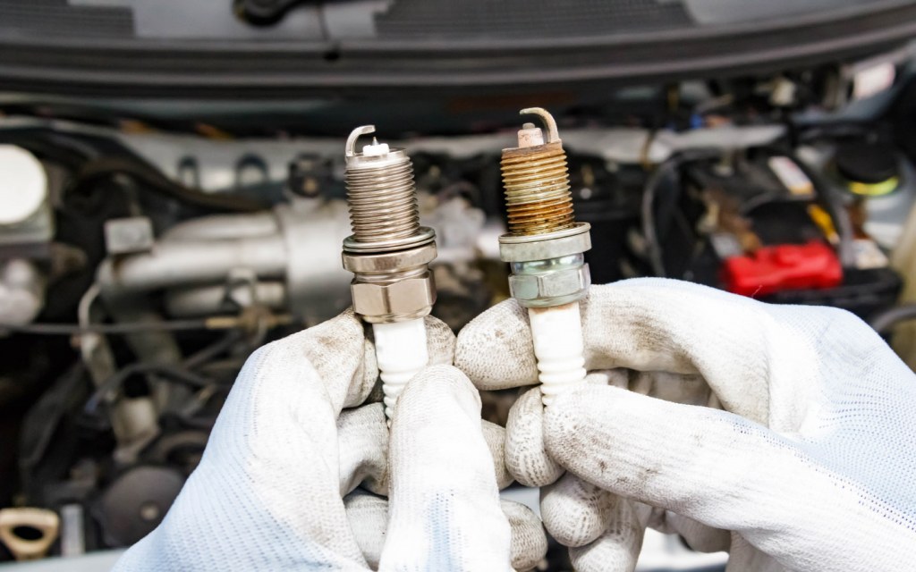 Comparing Old and New Spark Plugs
