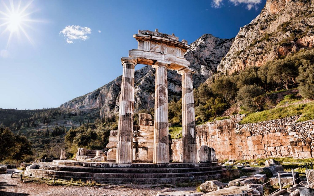Ruins of Delphi in Greece