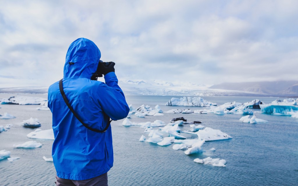 Photographer in Antarctica