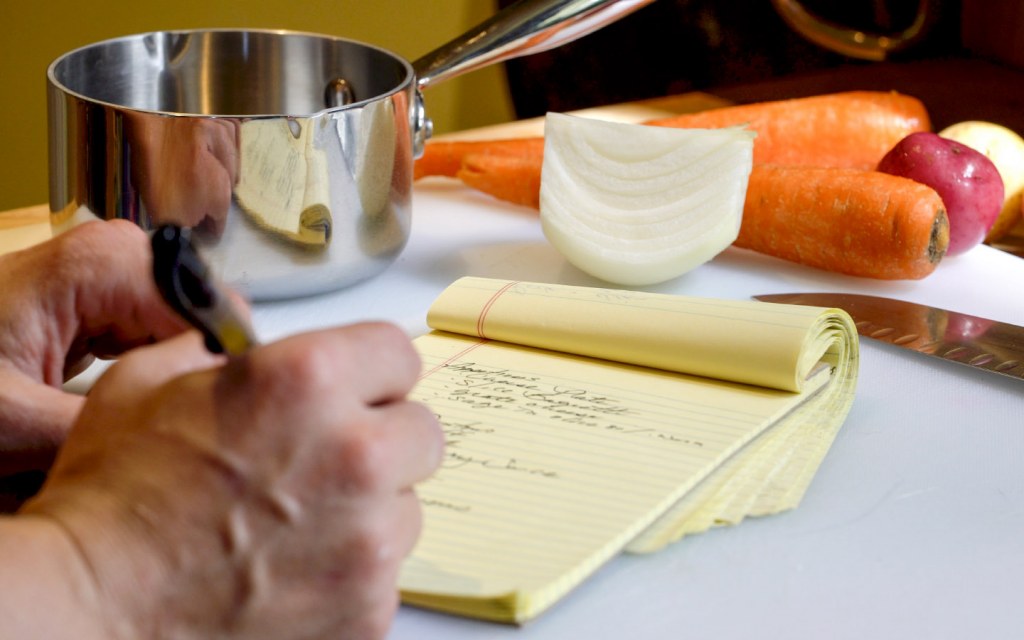 Chef Making Notes