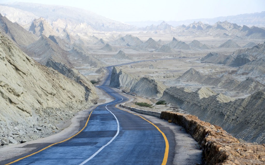 Makran Coastal Highway or National Highway 10 in Pakistan