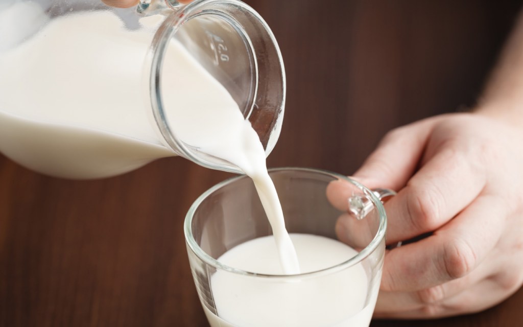 Pouring a Glass of Milk