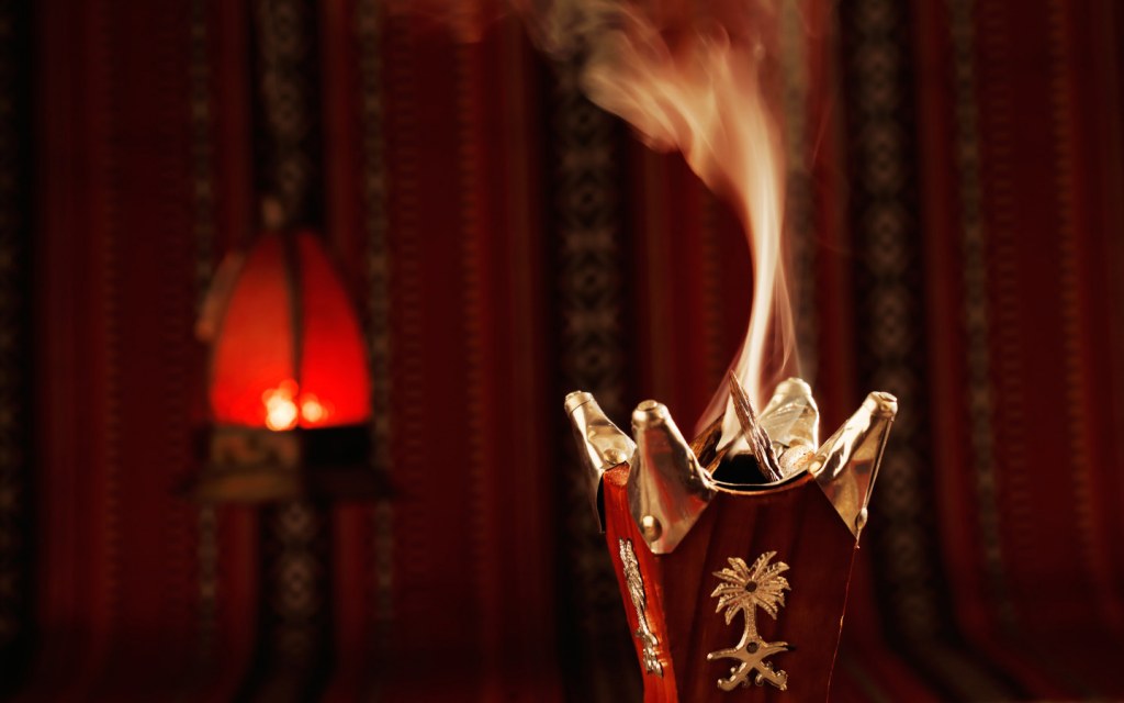 Oud and bakhoor create an aromatic environment