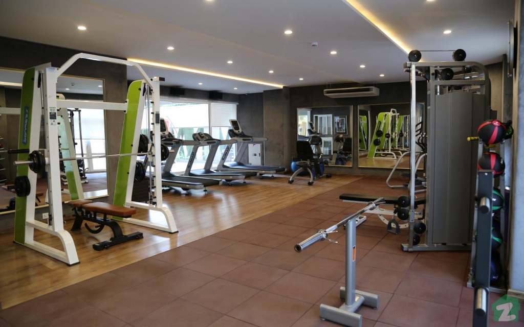 The gym at Casa Reina is fully equipped with modern exercise machines for your comfort
