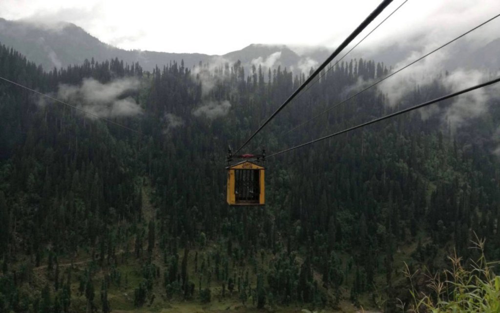 The Arang Kel Chairlift is Different from the Rest as It is Enclosed like a Cable Car