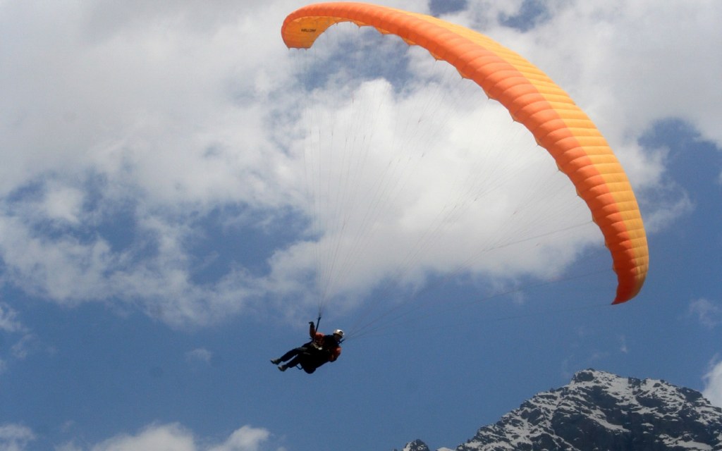Paragliding is one of the many activities you can enjoy at the Shandur Polo Festival