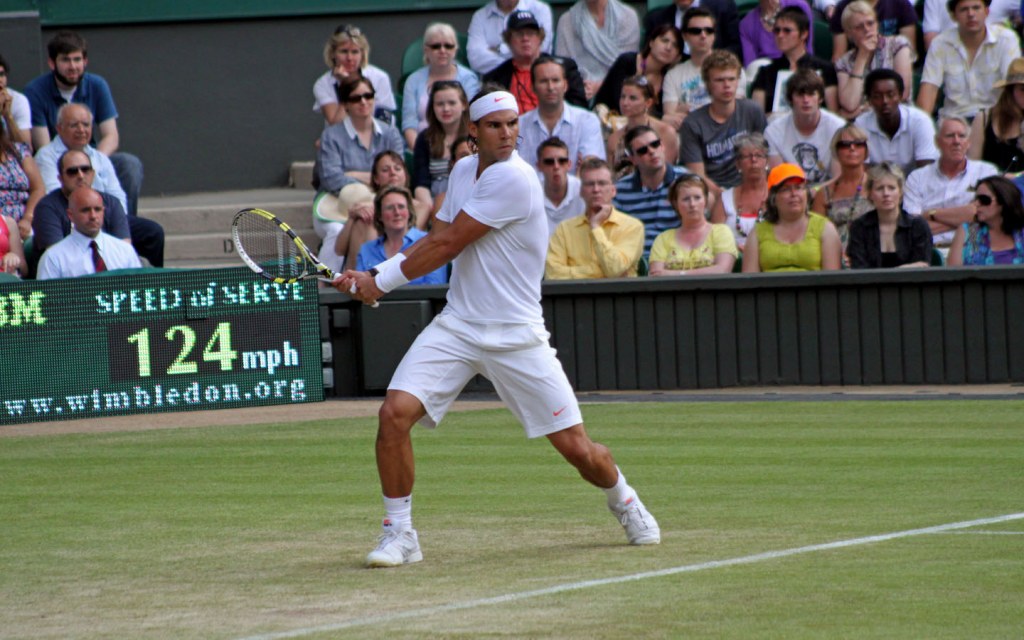 Rafael Nadal and Roger Federer are two famous international tennis players
