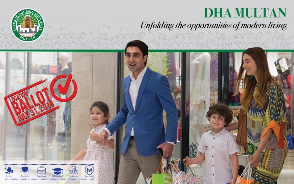 DHA Multan location ballot on July 31