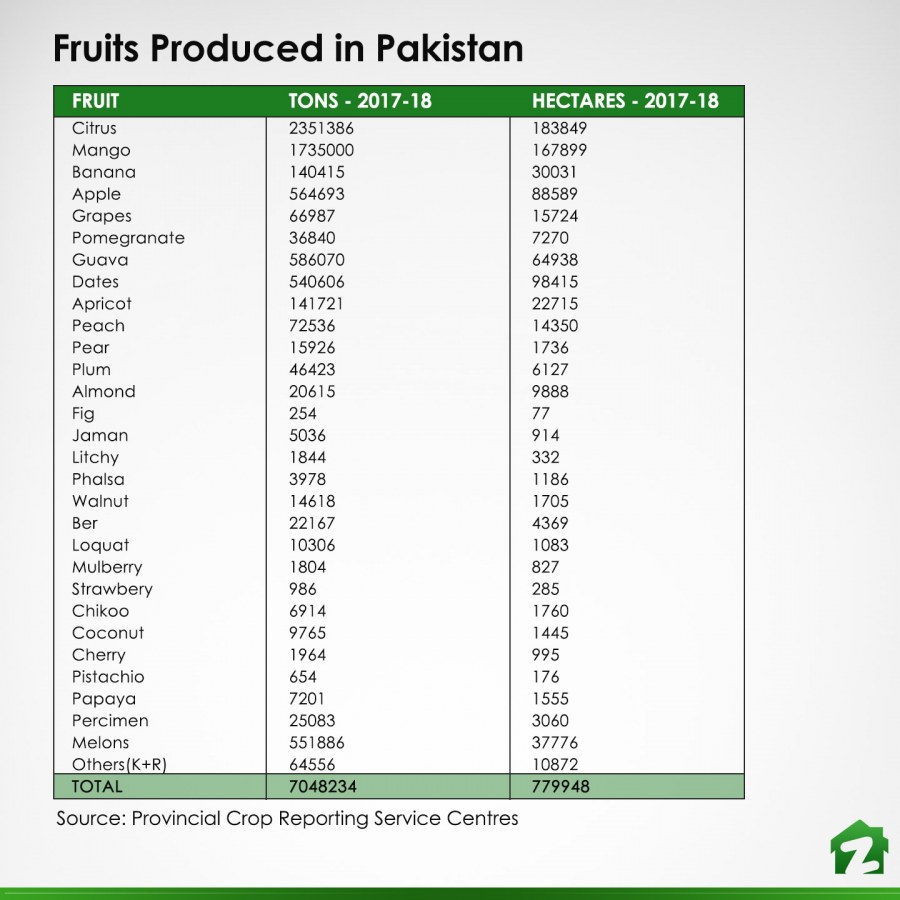 Fruits in pakistan