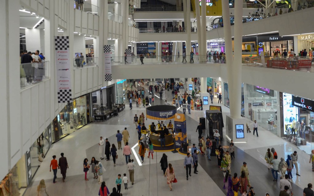 One of the largest shopping malls in Lahore