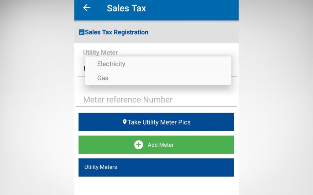 Utility meter for business through tax asaan app