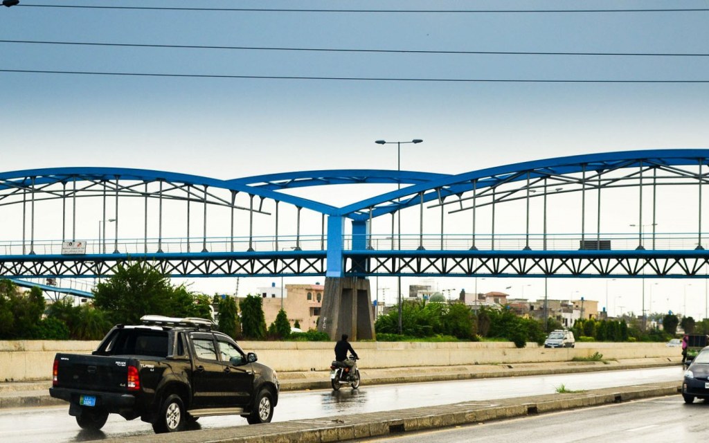 Pedestrian Bridge on the very famous Ring Road