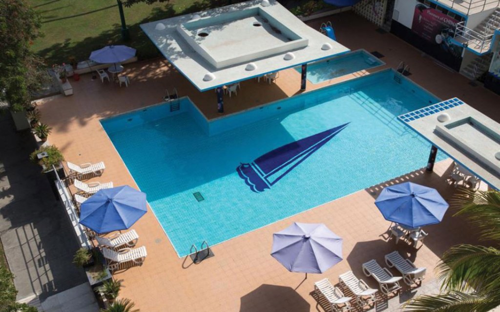 Swimming pool at Beach Luxury Hotel in Karachi