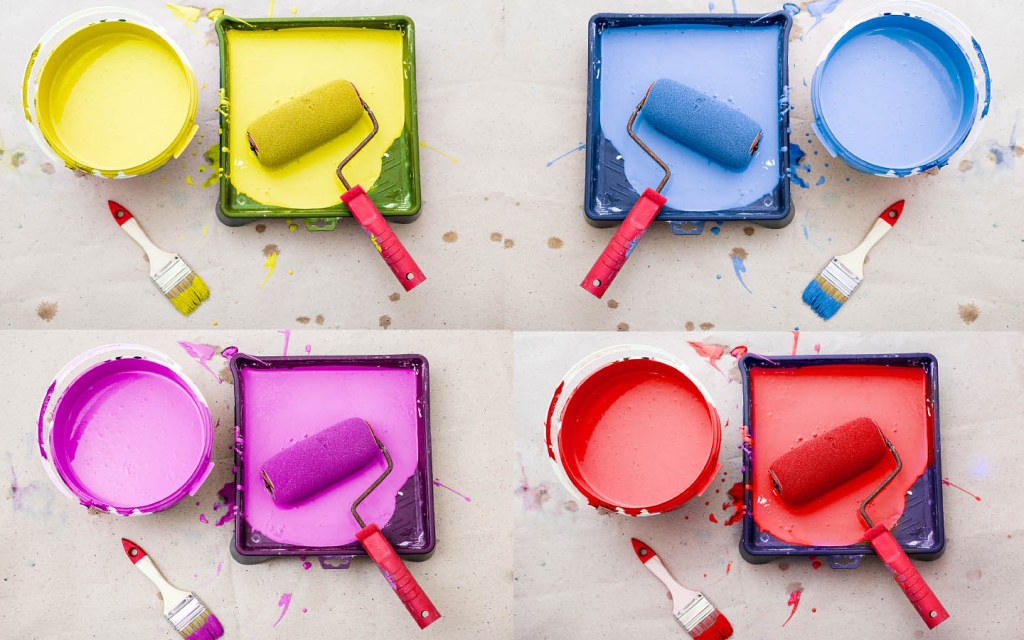 different types of paint colours