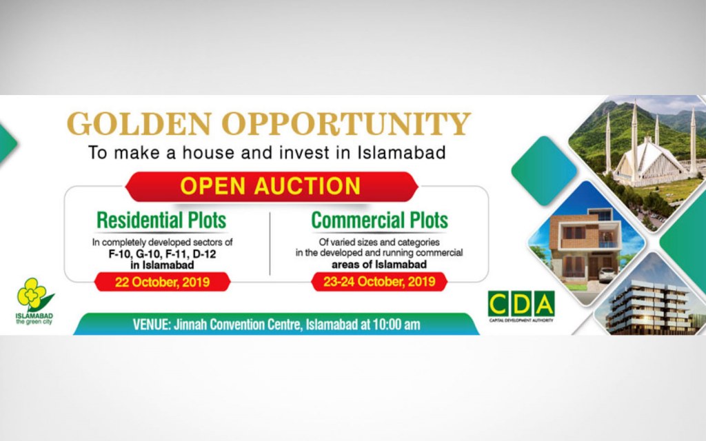 CDA to have open auctions in Islamabad