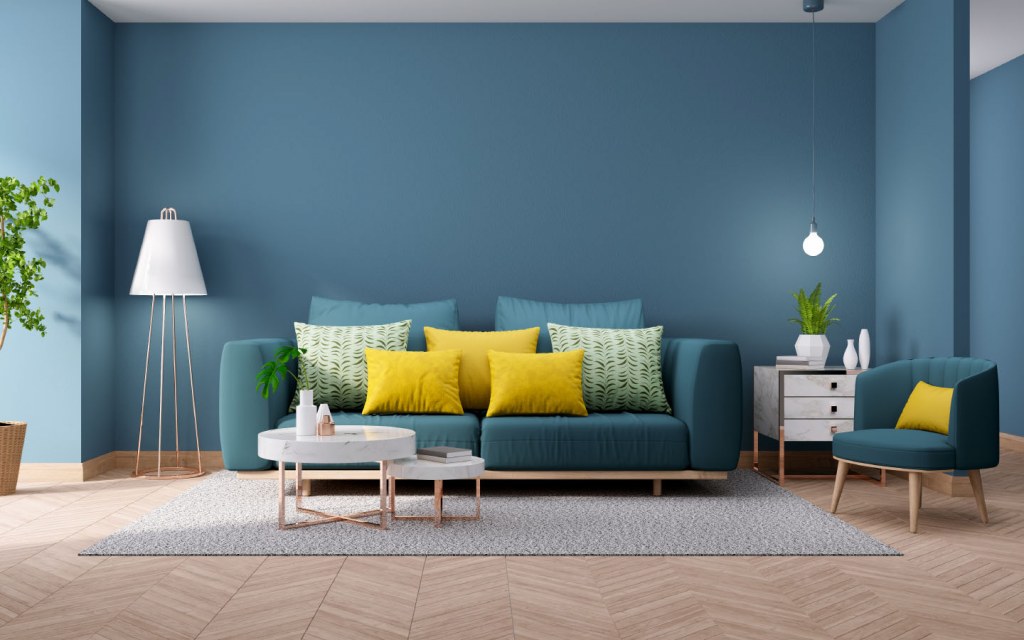Navy blue is always a trending colour for home decor