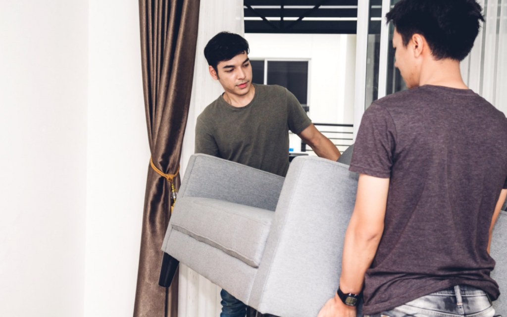 One unpacking tip is to move the furniture before opening the boxes