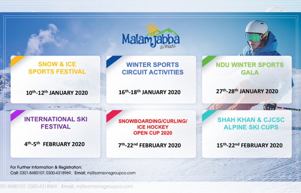 Upcoming events at Malam Jabba Ski Resort