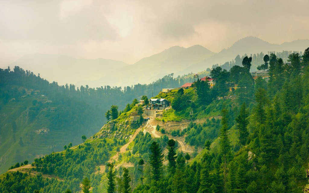 Galiyat region includes hill stations between Murree and Abbottabad 