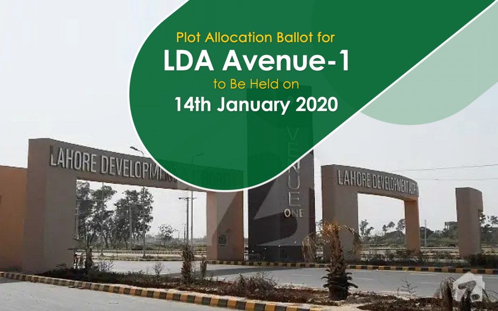 Plot Allocation Ballot for LDA Avenue-1 on 14th January 2020