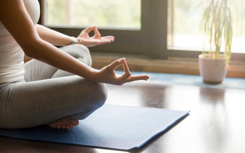 Meditation can be a good stress-reliever