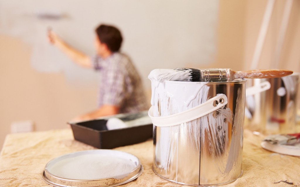 renovation of a home involves small repairs and fixes as well as repainting the walls