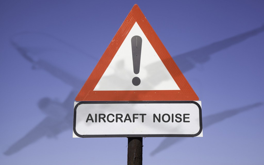 you may experience loud aircraft sounds near airport