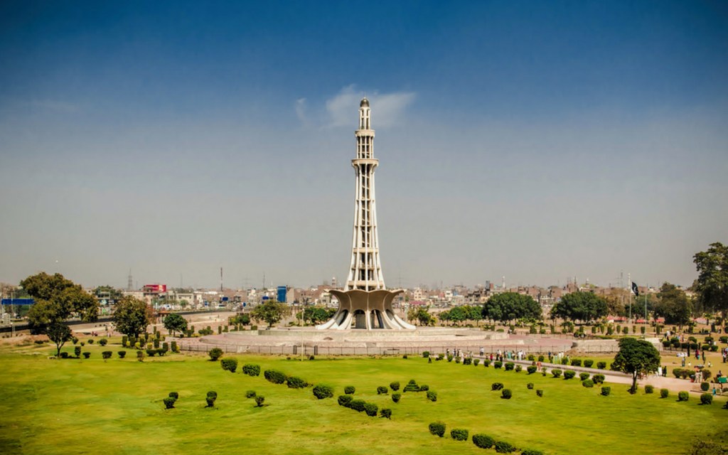 Minar-e-Pakistan in Lahore is one of top tourist spots in Punjab