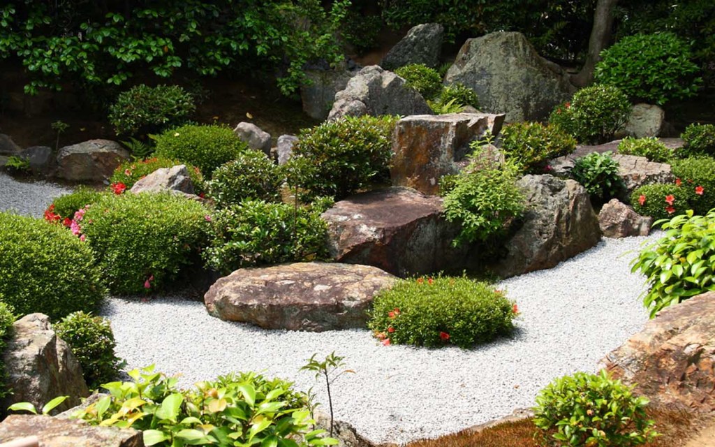 A beautiful rock garden