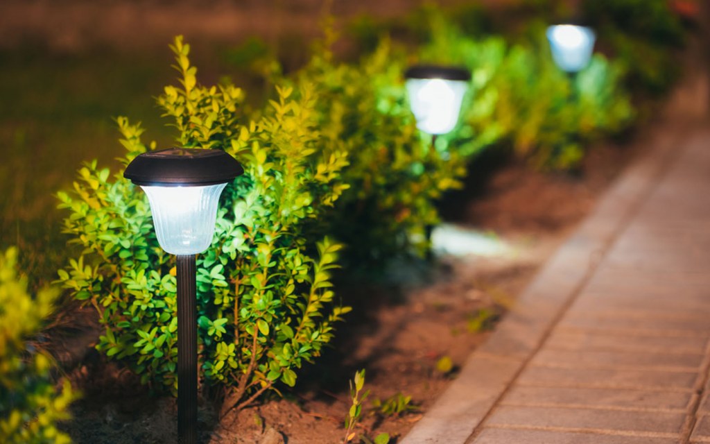 solar lamps in your garden