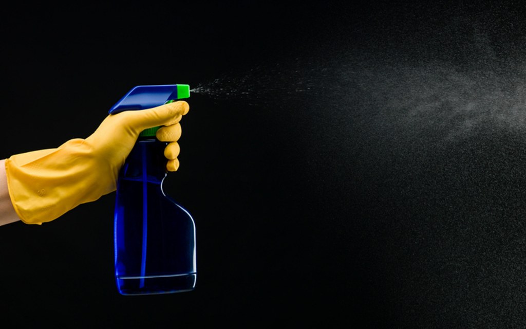 Bleach can be used as a disinfectant spray