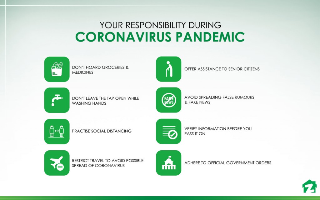 responsible acts during the coronavirus epidemic