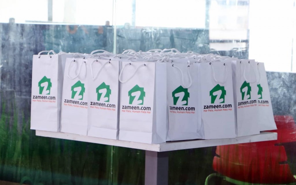 The Zameen goody bags distributed among the affiliates