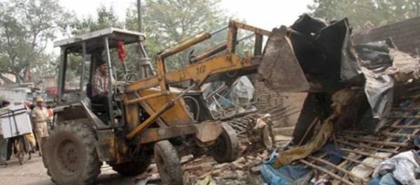 Encroachment razed in Baldia Town