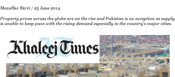 Pakistan property market - Khaleej Times