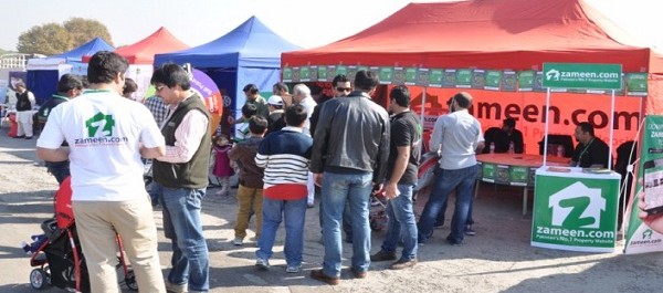 Zameen.com exhibits its stall at Pakwheels Auto Show