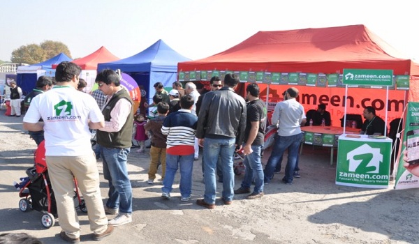 Zameen.com exhibits its stall at Pakwheels Auto Show
