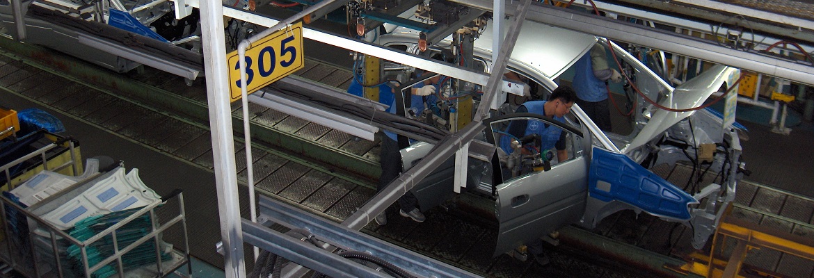 Hyundai automobile assembly line