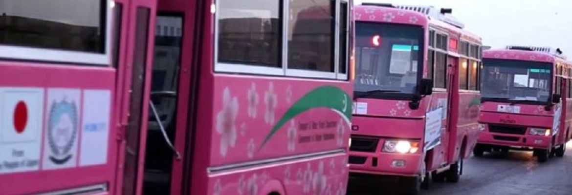 Pink Buses for female commuters in KP