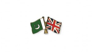 The Flags of Pakistan and United Kingdom
