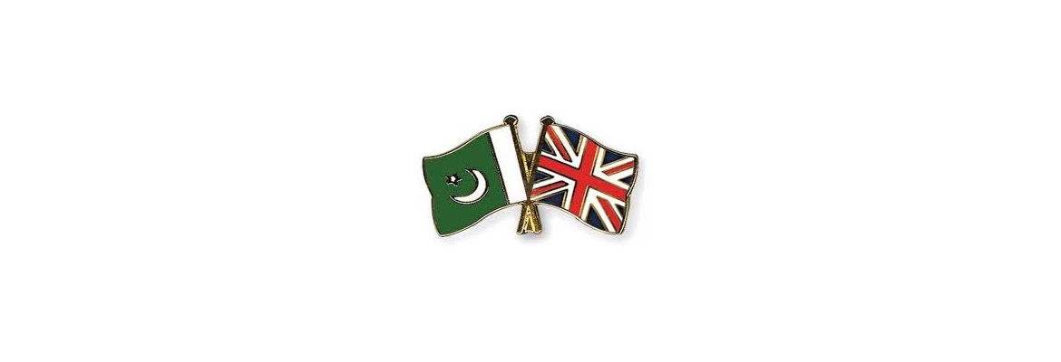 The Flags of Pakistan and United Kingdom