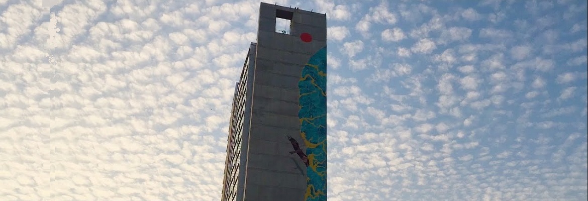 The World's Tallest Mural in Karachi Called Rising Blue