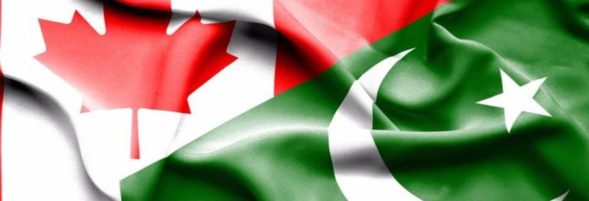 flags of Canada and Pakistan
